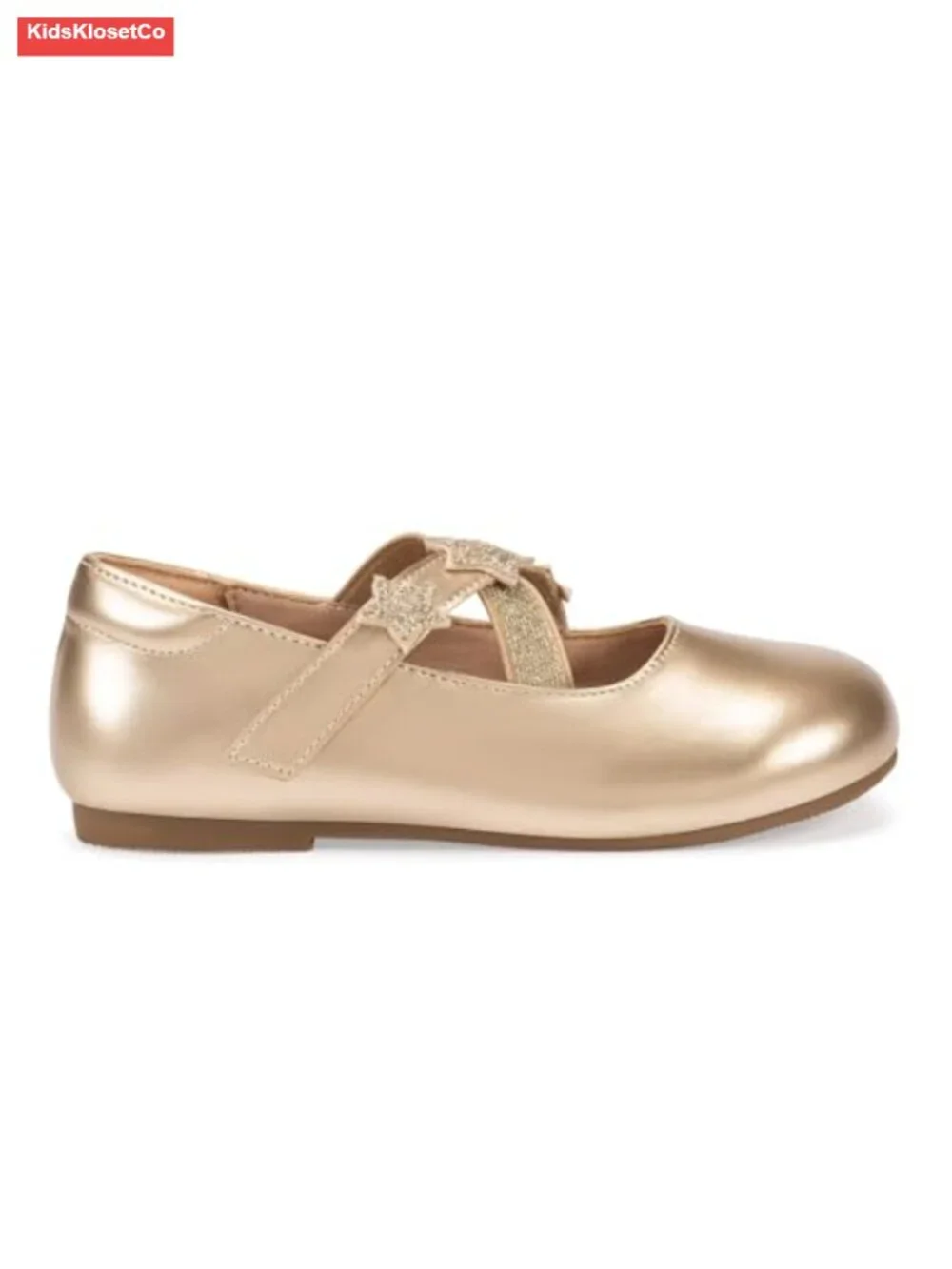 Girls Mary Jane Flats Dressy School Party Shoes Faux Leather